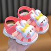 Baby Summer 3D Rabbit Bear Boys Girl's Sandals Kids Cartoon PVC Non Slip Sandals Children Soft Bottom Hook Loop Kids Beach Shoes