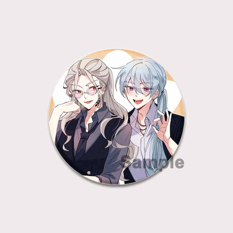 32/44/58 мм Аниме Ensemble Stars Pin Мультяшная фигурка Wataru Hibiki Брошь Креативный милый художественный значок для рюкзака Декор Фанаты Коллекция Подарки