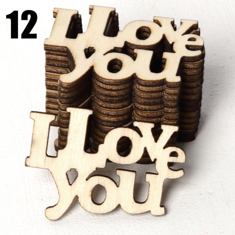 15 шт. украшения для дома, деревянные птицы, поделки для жениха, сделай сам, настольные конфетти, разбросанные любовные семейные письма