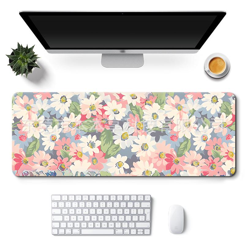 Очень большой коврик для стола с милым дизайном для девочки - Нескользящий коврик для мыши в стиле пейзажа