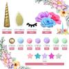 38 PCS Unicorn Cake Topper, Unicorn Flower Cake Happy Birthday Decorations for Boys Girls Birthday Party Baby Shower Supplies