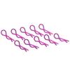 10Pcs RC Car Shell Clip RShape Metal Body Clips Pins for 15 16 18 110 RC Car(Violet ) Violet