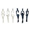 jijijing 3Pcs/Set Abstract Human Figurines, 3D Printed Modern Minimalist Art Sculpture, Artistic Sitting Figure Statues for Home Shelf Table