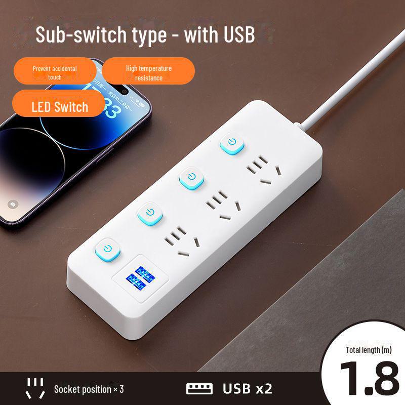 Xiaomi Smart Power Strip с USB, многофункциональный удлинитель, розетка для домашнего офиса