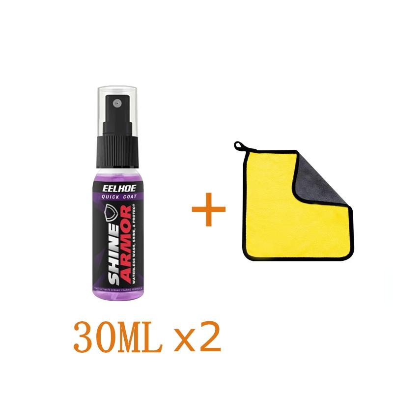 30/100мл SHINE ARMOR Fortify Quick Coat Керамическое покрытие Воск для полировки автомобиля Спрей для полировки Бесконтактная мойка автомобиля Финишное покрытие Полироль