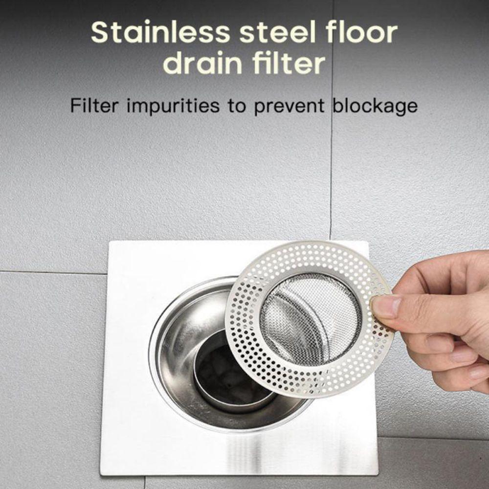 Stainless Steel Hair Clean Up Sewer Anti Clog Mesh Trap Waste Catcher Sink Strainer Drain Filter