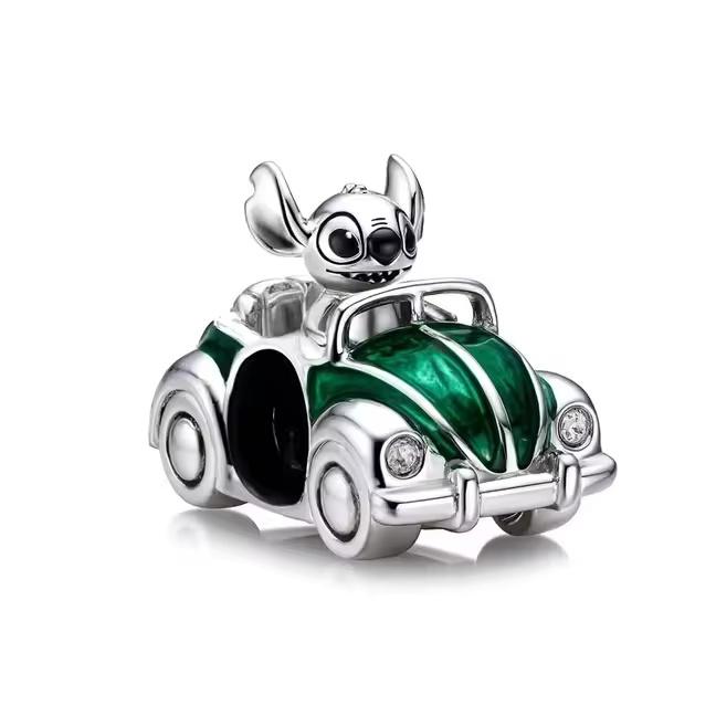 New 925 Silver Cute Cartoon Animal Beads Lion Bear Dog Mouse Fit European Bracelets DIY Accessories Magic Hat Charm Jewelry