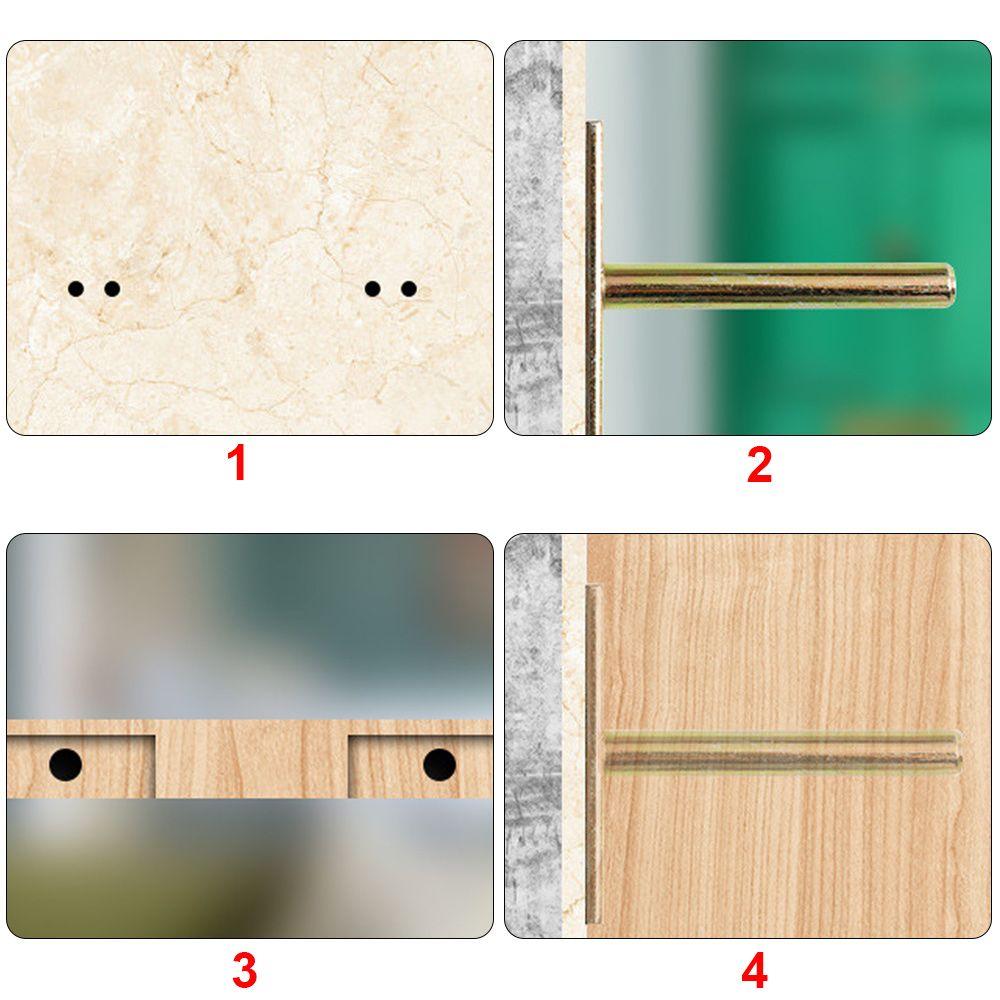 High Quality T Shape Shelf Bracket Cold Rolled Steel Wall Shelves Supports Floating Hidden Metal Brackets Screw Mounting Plate