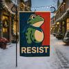 10 Pcs Resist Portland Frog Yard Flag Frog Protest Garden Flag Hilarious