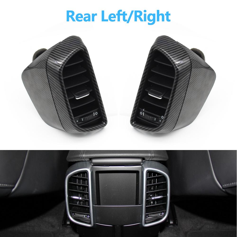 Углеродное волокно автомобиля передняя левая правая задняя решетка кондиционера переменного тока в сборе для Porsche Cayenne 958
