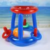 1 Set Inflatable Pool Ring Toss Toy with 45720 Rings Kids Adults Indoor Floating Cross Basketball Stand PVC