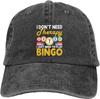 Crazy Bingo People Baseball Cap Golf Dad Hat Adjustable Original Classic Low Profile  Hat Men Women