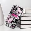 Аниме N-NANA Чехол для телефона iPhone 17,16,15,14,13,12,11 Plus,Pro Max,XS,Мягкий черный чехол