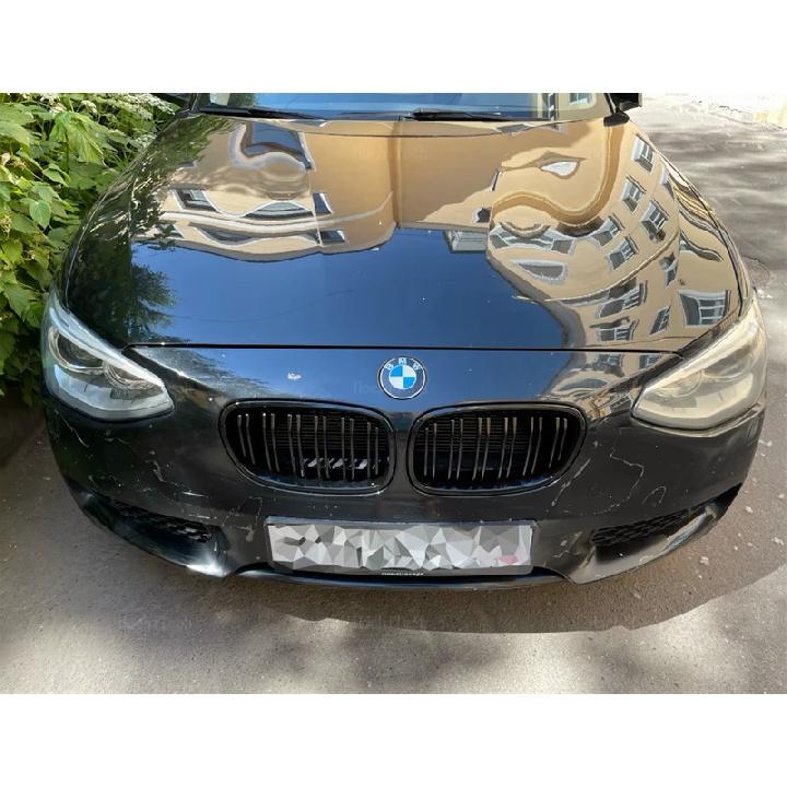 Решетки переднего бампера автомобиля для BMW 1 серии F20 F21 Pre-LCI 2011-2015, аксессуары, замена двойной планки
