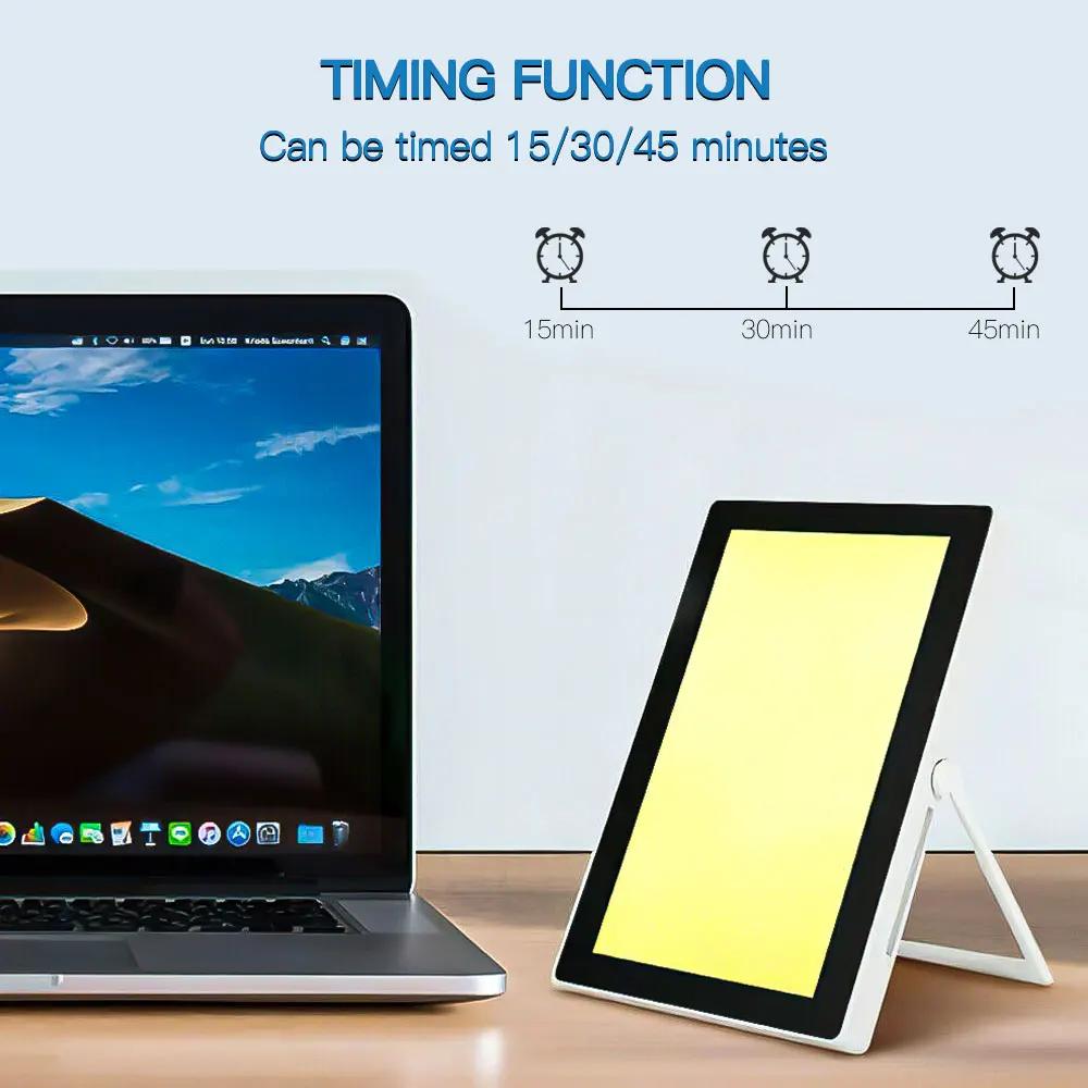 35000 Lux LED SAD Light Daylight Therapy Lamp Happy Mood Light Touch Dimmable for Winter Anti Depression LED Night Lights