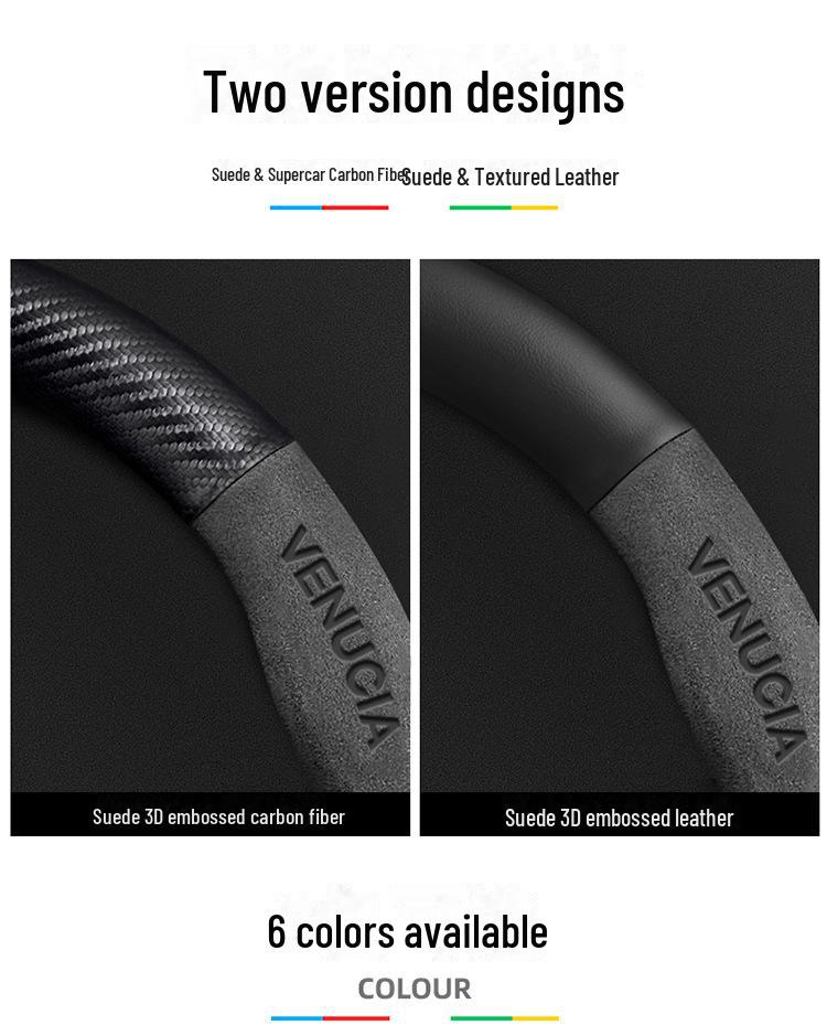 Leather Suede Steering Wheel Cover for Dongfeng Qichen T60 V/T70/X Star T90/D60