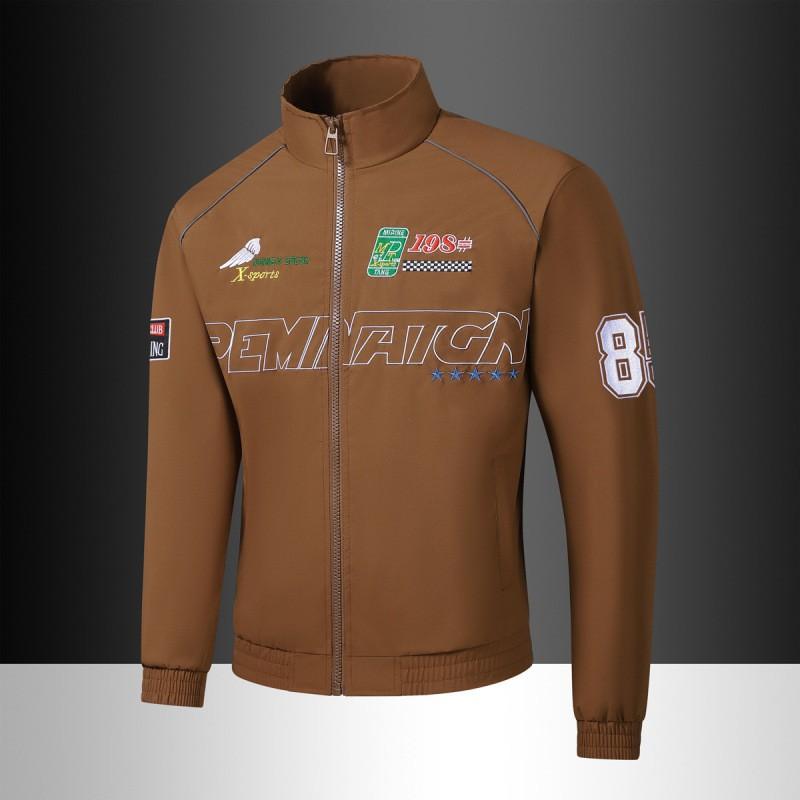 Mens Lightweight Streetwear Jacket Casual Stand Collar Zipper Outerwear Youth