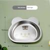 316 children's tableware Cartoon dinner plate Kindergarten school 304 stainless steel plate Cute baby food plate