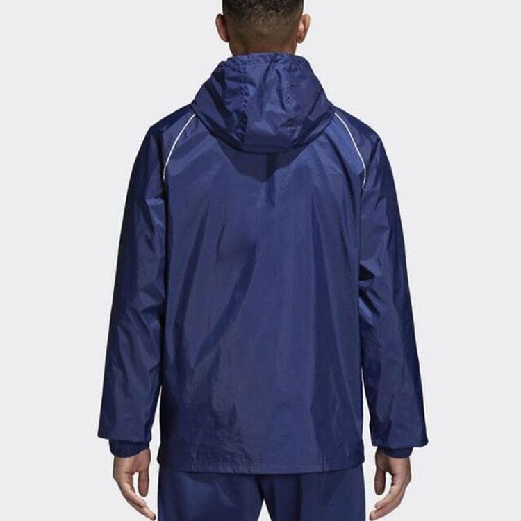adidas Куртки Мужские Синие С Капюшоном Умеренные Другие CV3694