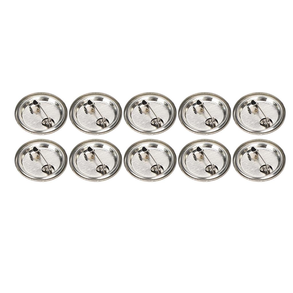100pcs Blank Pin Button Round Safety Badge Emblem Medal Parts Supplies for Handicraft Gifts Souvenirs