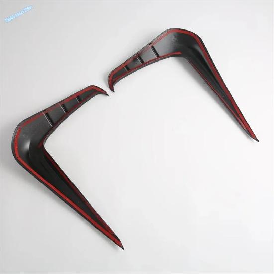ABS Black / Carbon Fiber Look Front Fog Lights Lamp Cover Trims Fit For MG 4 MG4 2026 2027