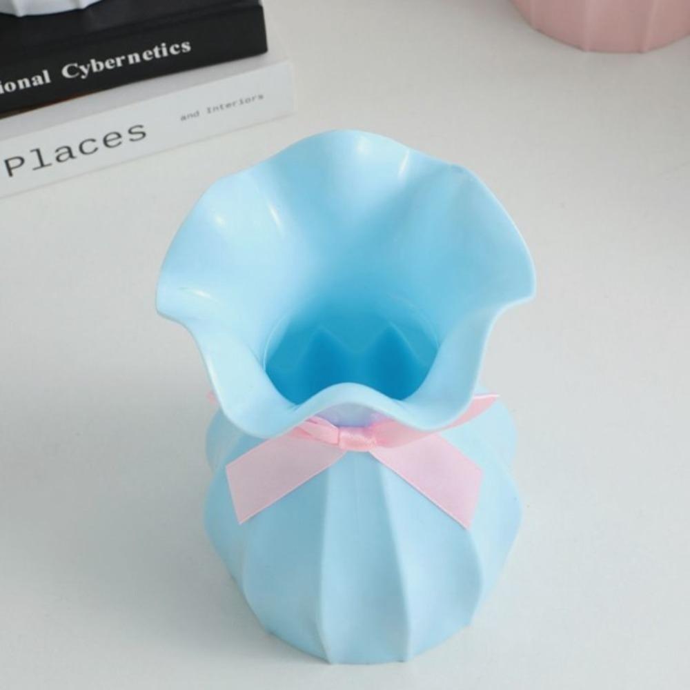 Nordic Style Vase Plastic Living Room Decorations Durable Dried Flower Vase