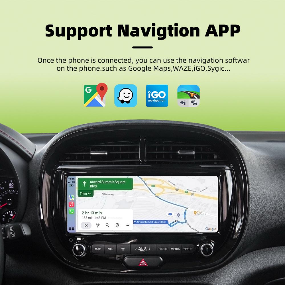 Беспроводной адаптер CarPlay 2 в 1 для Apple iPhone Android, быстрое подключение проводного адаптера Carplay Smart AI Box