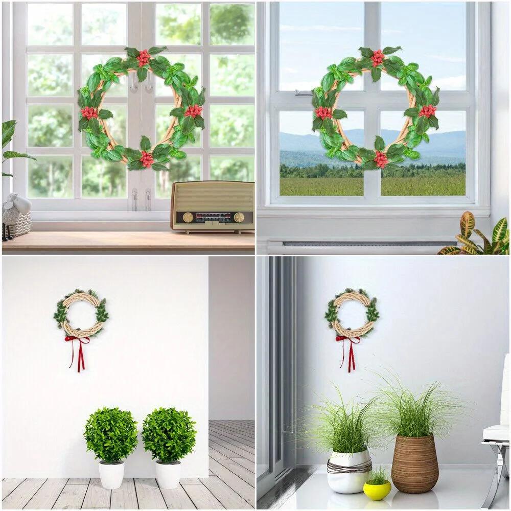 2026 Latest Models Wooden Wreath Handwoven DIY Making Materials for Front Door Wall Hanging Spring Summer Home Decor Wooden