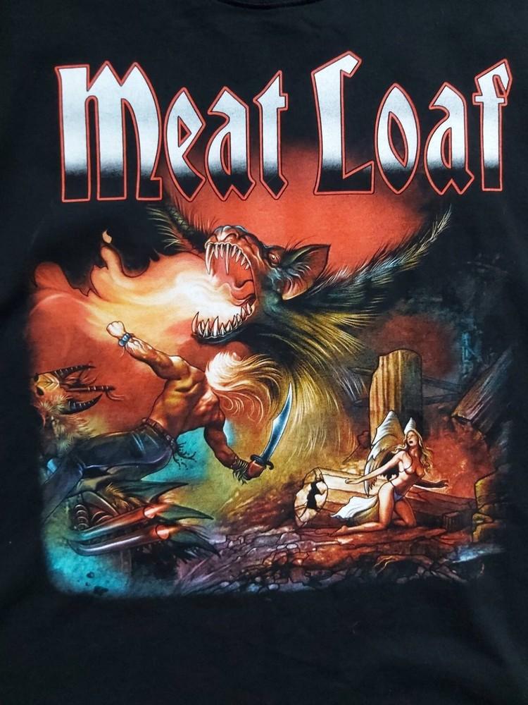 Shirt 2006 Meat Loaf Bat Out Of Hell III Cotton ALL size Black t shirt Unisex T-Shirt