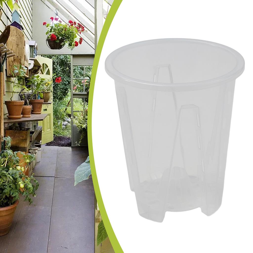 Контрольный прозрачный горшок пластиковый цветочный горшок с устьичным растением