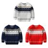 Children's Sweater Round Neck Long Sleeved Knitted Pullover Top
