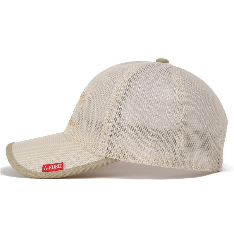 Hat Men'S Summer Shade Sun Protection Sun Mesh Cap Breathable Quick Drying Cap Outdoor Fishing Mountaineering Baseball Cap