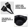 Yousheng 8 шт./набор кистей для окрашивания волос, пластиковые кисти с длинной ручкой и мягкой щетиной для окрашивания волос, миска, беруши для дома
