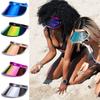 PVC Transparent Women Men Visor Caps Summer Baseball Hat Anti-UV Sunshade Hat Bicycle Sun Hat