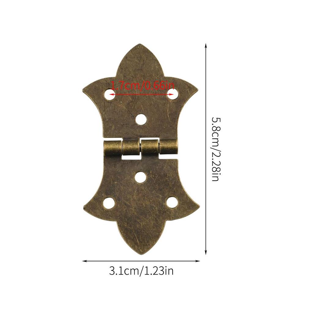 6 шт. Винтажные кронштейны для петель в виде бабочек - шкатулки для драгоценностей, проекты для поделок, кронштейны для петель для поделок, прочные металлические петли, декор в виде бабочек