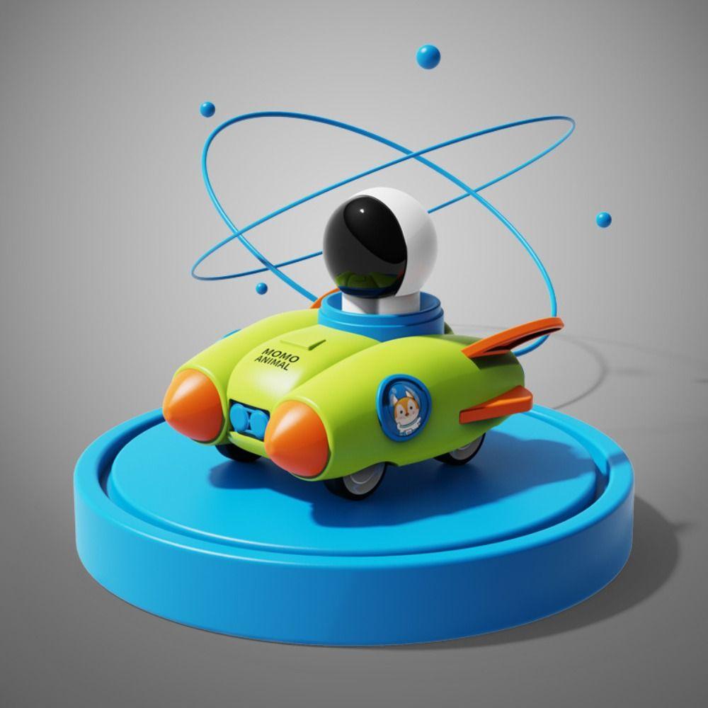 Astronaut Rocket Car Toys Wind-up Cars Press and Go Toy Cars Cute   Educational Toy