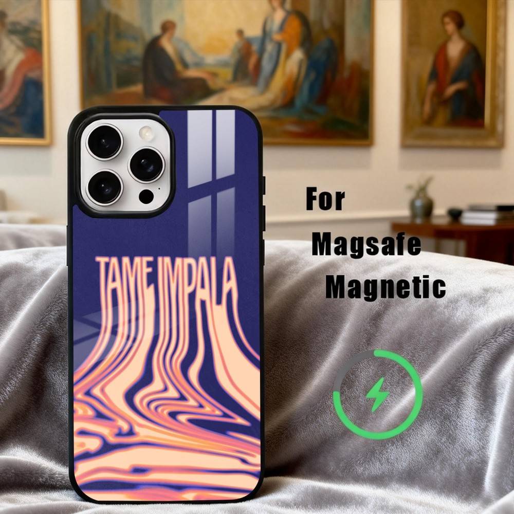 Чехол для телефона Epiphany Pop T-Tame I-Impala Band для iPhone 17,16,15,14,13,12,Plus,Pro,Max с магнитной беспроводной зарядкой Magsafe