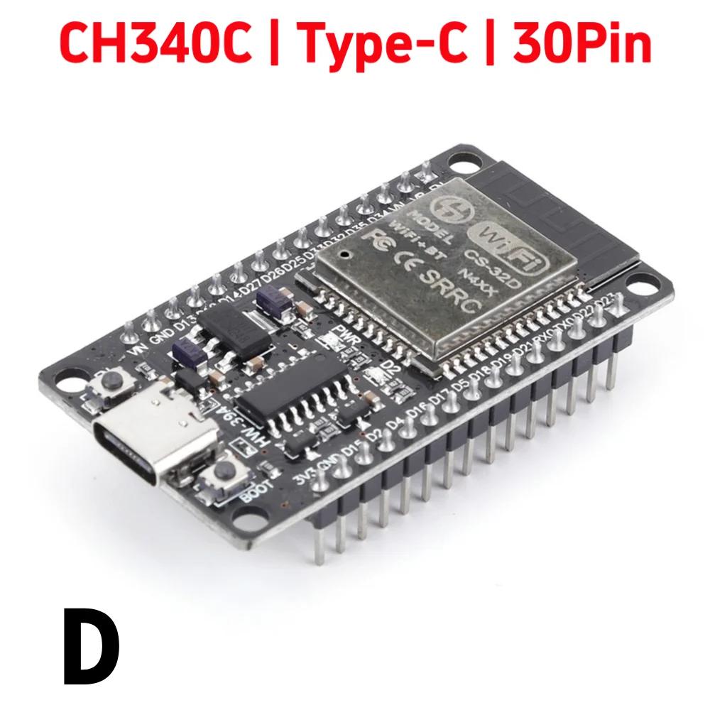 Плата расширения GPIO 1 в 2 ESP32 CP2102 NodeMCU-32S Lua 30-контактный модуль GPIO WiFi Bluetooth-совместимый модуль с низким энергопотреблением