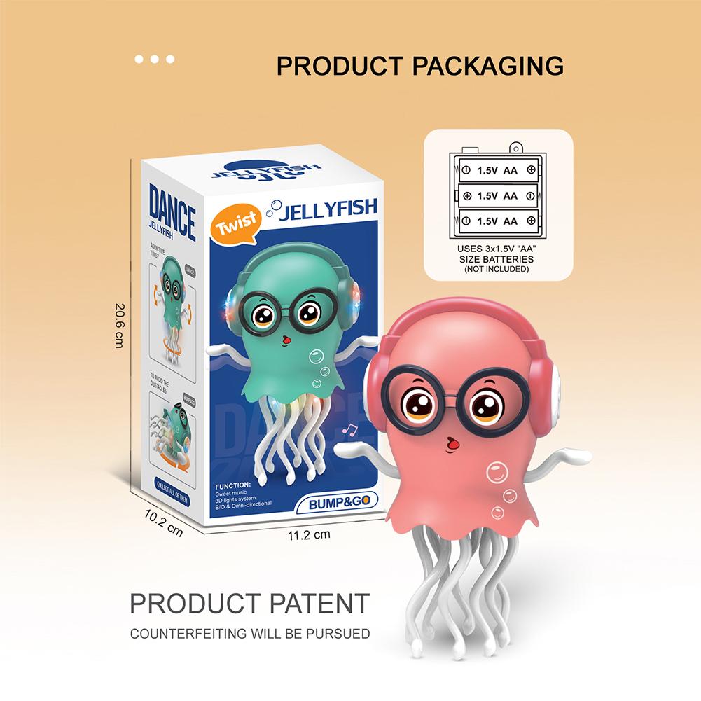 Электрический танцующий кальмар, детская игрушка, автоматическое избегание препятствий, кальмар, интерактивная робототехника, подарок для снятия стресса для детей, малышей
