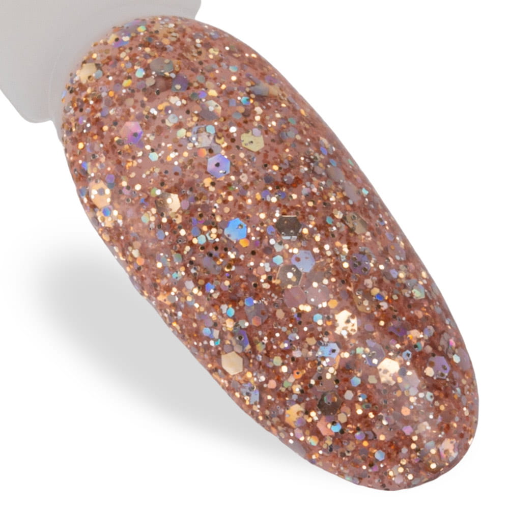 Lakier Hybrydowy Led/Uv Gel Polish Mollylac Queens Of Life Nr 33 Rose Gold 10 G