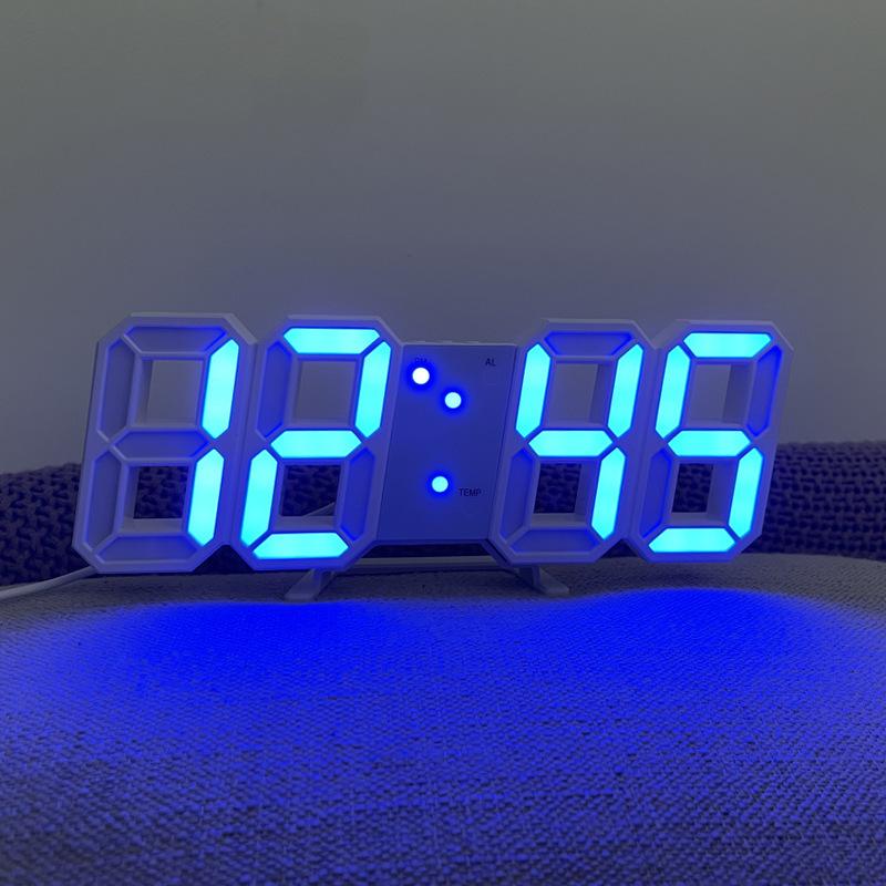 Advanced Sense Wall Clock 1D Digital Clock Creative Technology Sense Desktop LED Luminous Alarm Clock Electronic Wall Clock Living Room
