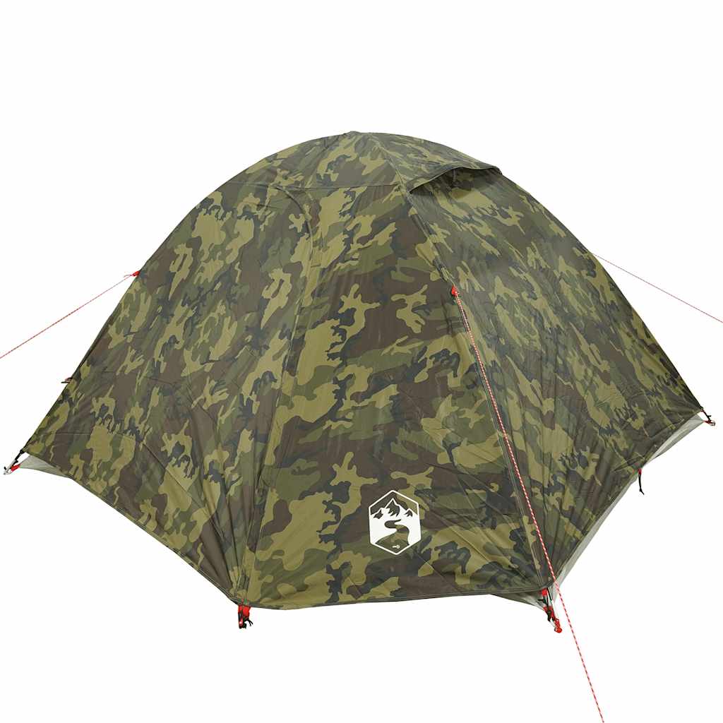 Dome Tent for 4 Persons Camouflage Waterproof