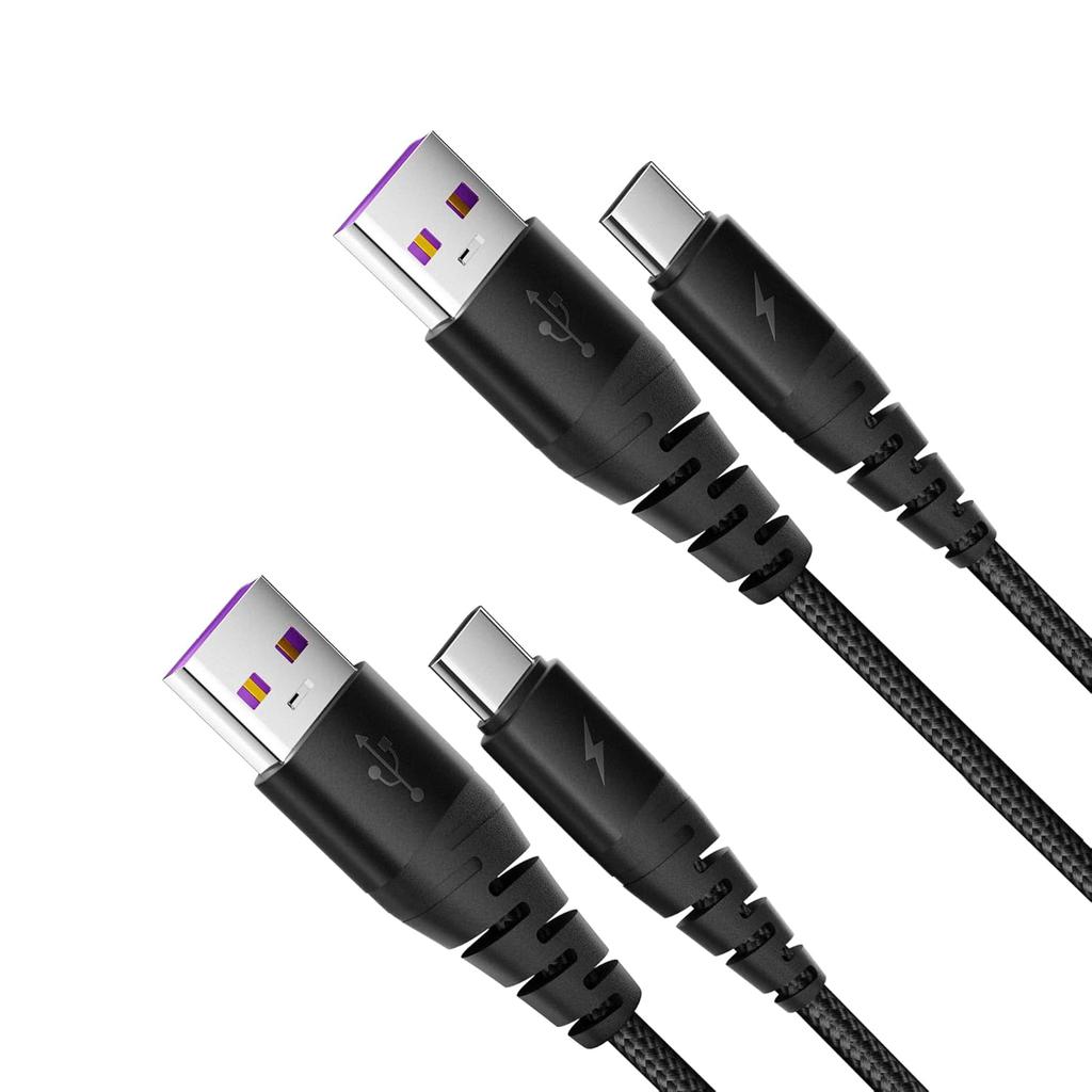 Type C Fast Charger Cord, 6FT 2-Pack USB A to USB-C Charger Cable for Fast Charging
