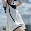 3 шт./комплект женский укороченный топ жилет шорты комплект Ice Silk контрастного цвета с капюшоном без рукавов эластичный пояс шорты спортивный наряд