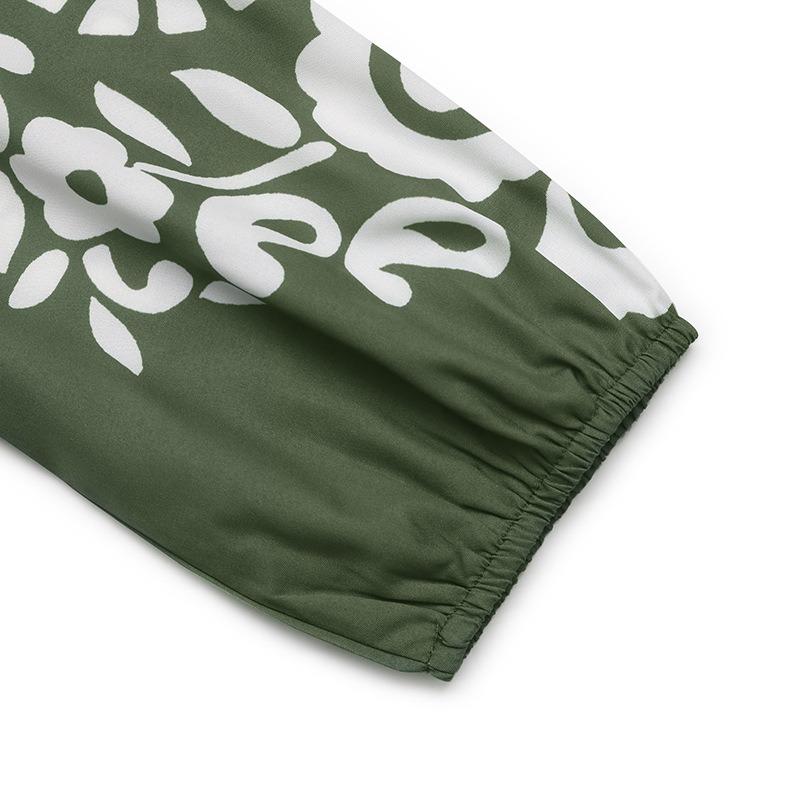 Женское платье для отдыха и отдыха в винтажном национальном стиле с принтом и разрезом