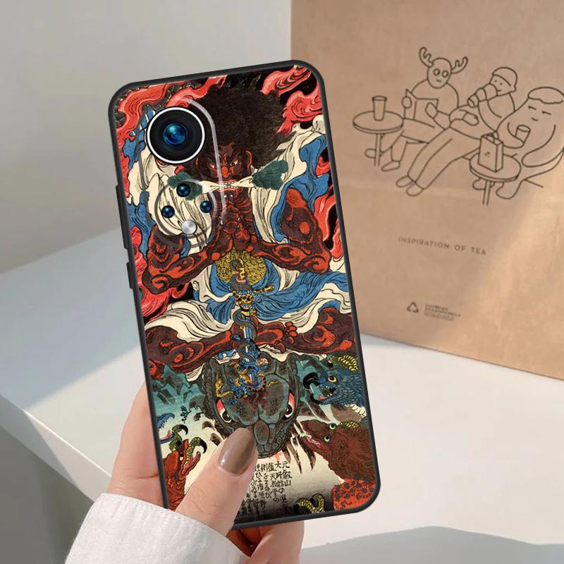 Японское искусство Укиё-э Чехол для Honor Magic 8 Pro 5 6 7 Lite Для Honor Win RT 200 400 50 70 90 X8b X9a X9b X9c X9d