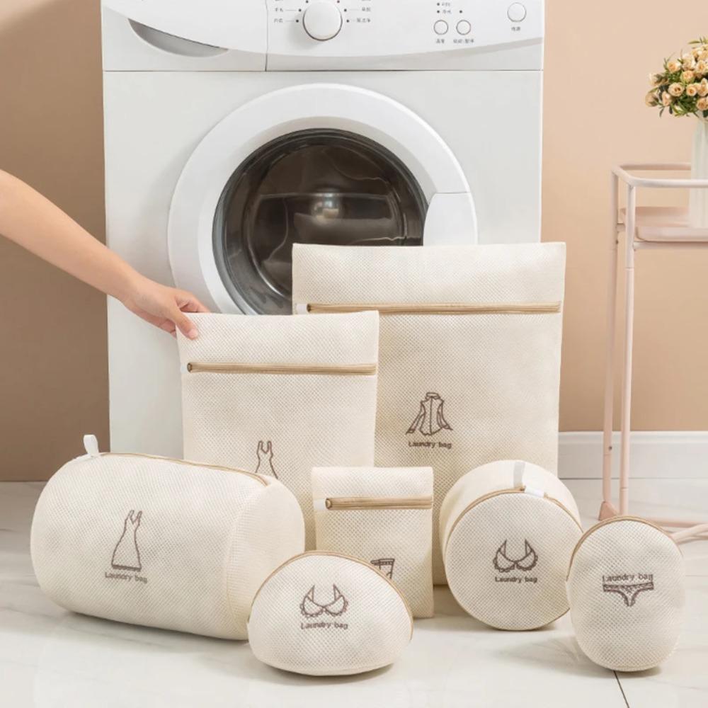 Набор мешков для белья, корзина для хранения грязной одежды в стиральной машине, антидеформационный мешок для хранения бюстгальтера, утолщенный вышитый сетчатый мешок