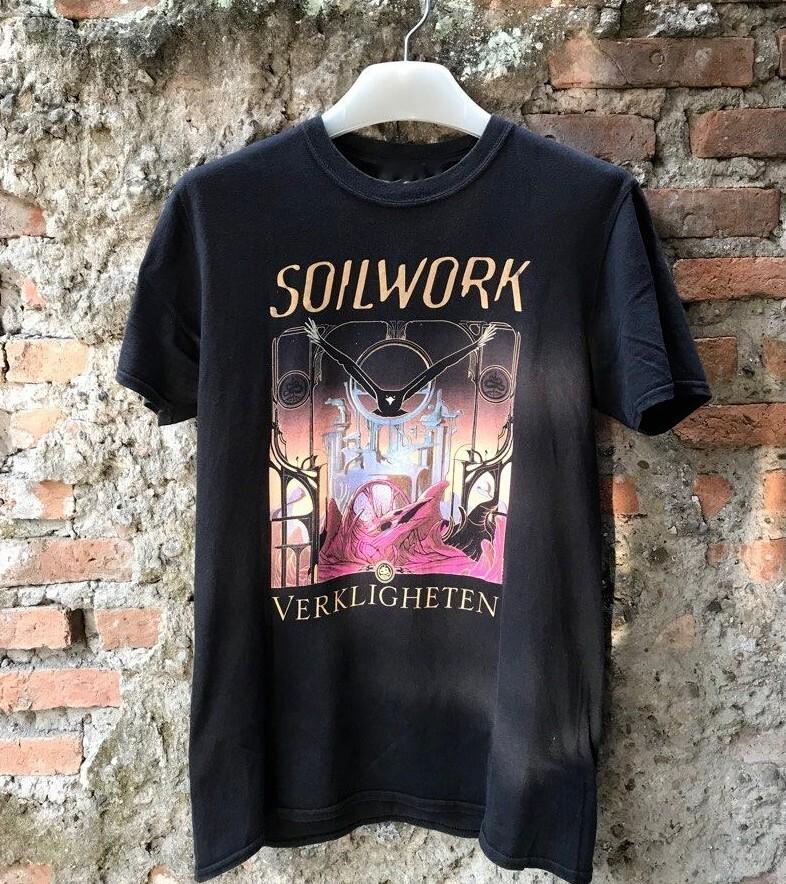 Vtg SOILWORK Band Soilwork Verkligheten Cotton Black All Size Unisex Shirt KN143