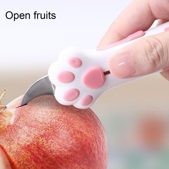 Cat Paw Box Cutter Cat Claw Design Box Paper Knife Retractable Cat Scratching Knife Mini Cardboard Sealing Tape Cutter