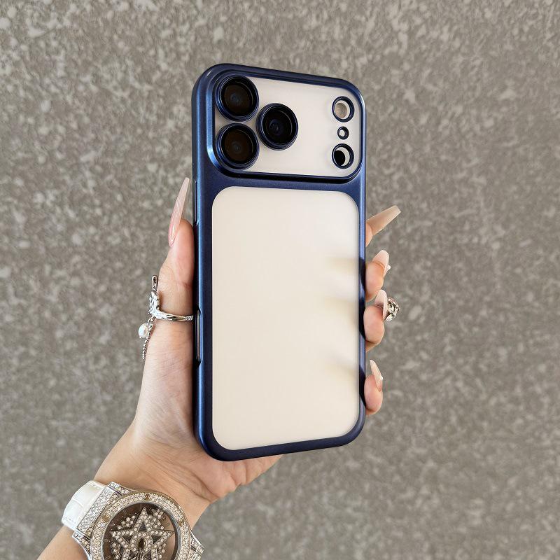 Чехол для iPhone 17 Pro Max: Гальванизированный Легкий Полностью Закрывающий с Пленкой для Объектива